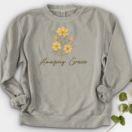 Amazing Grace Flowers Crewneck