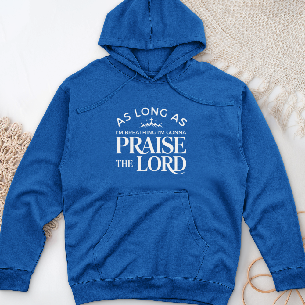 As Long As I'm Breathing-02 Midweight Hooded Sweatshirt