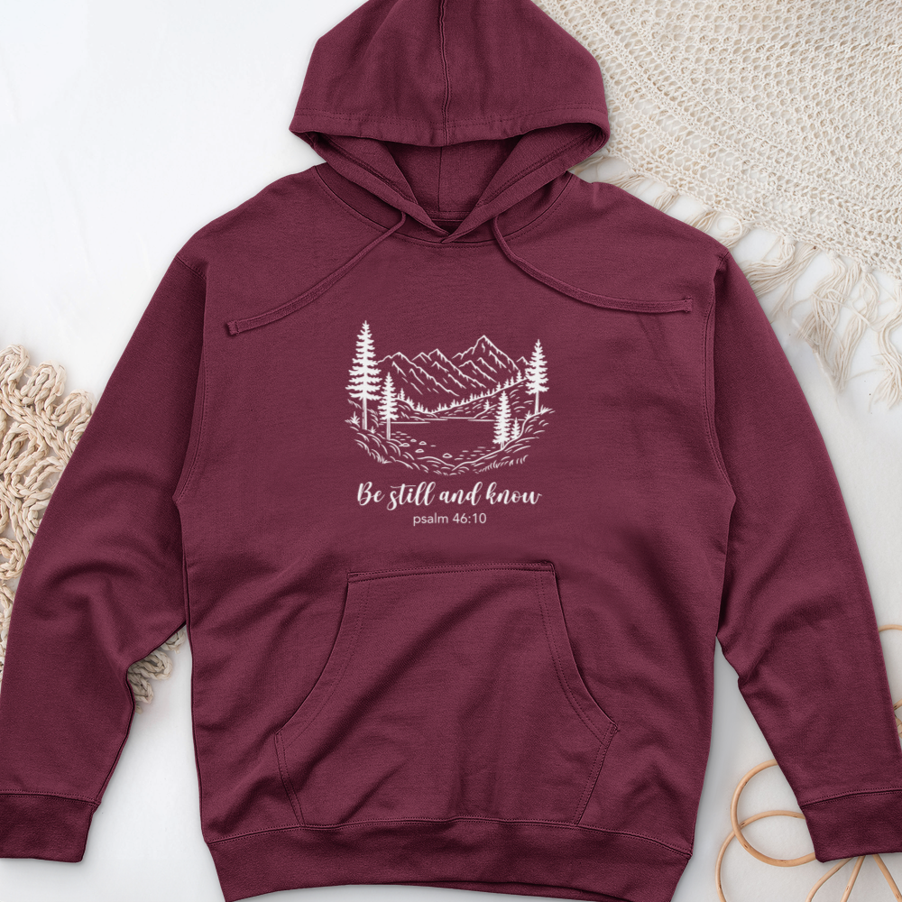 Be Still & Know Midweight Hooded Sweatshirt
