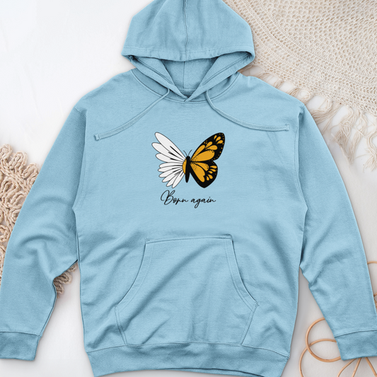 Butterflies And Daisy Midweight Hooded Sweatshirt