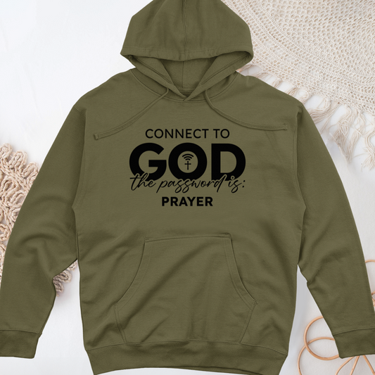 Connect to God Midweight Hooded Sweatshirt