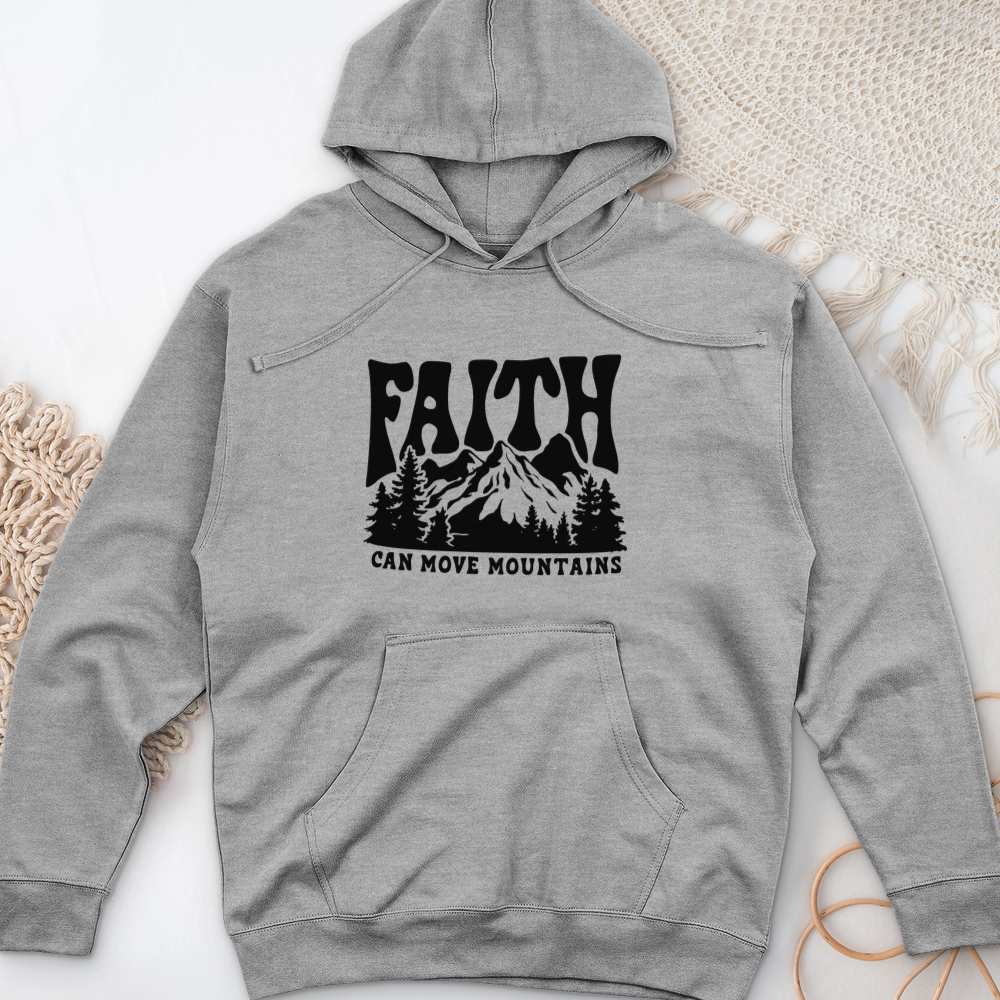 Faith Can Move Mountain Midweight Hooded Sweatshirt