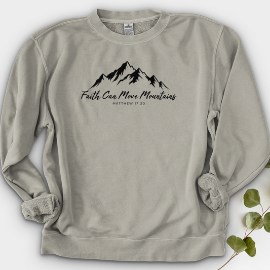 Faith Can Move Mountains Crewneck