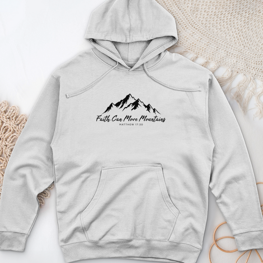 Faith Can Move Mountains Midweight Hooded Sweatshirt