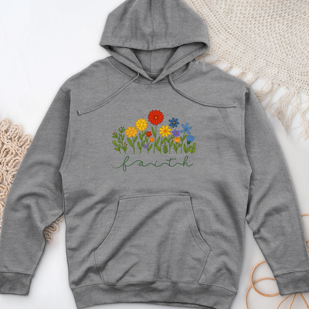 Faith Garden Midweight Hooded Sweatshirt