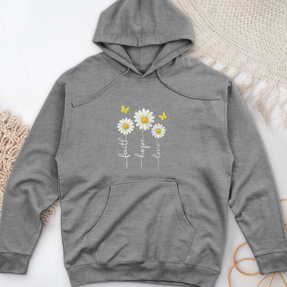 Faith Hope Love Midweight Hooded Sweatshirt