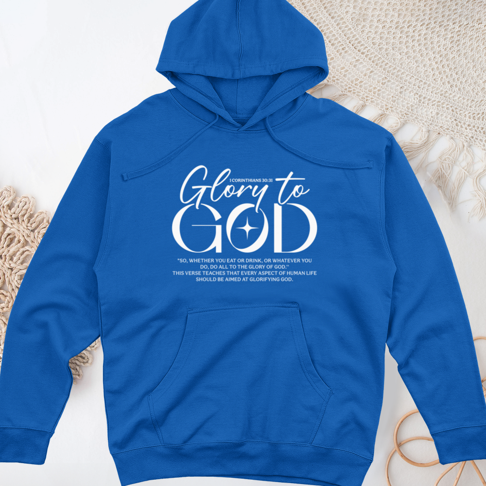 Glory to God Midweight Hooded Sweatshirt