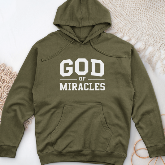 God of Miracles Midweight Hooded Sweatshirt