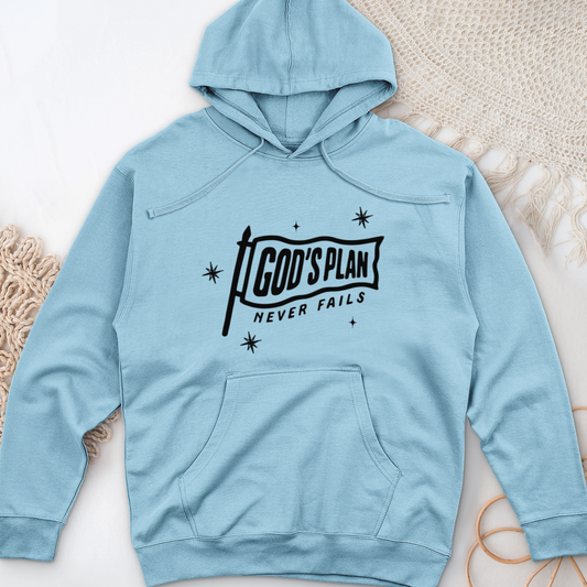 God's Plan Midweight Hooded Sweatshirt