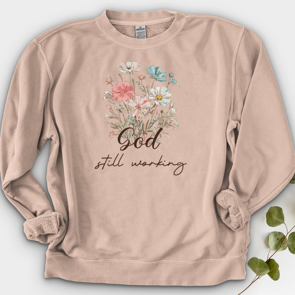 God's Still Working Crewneck