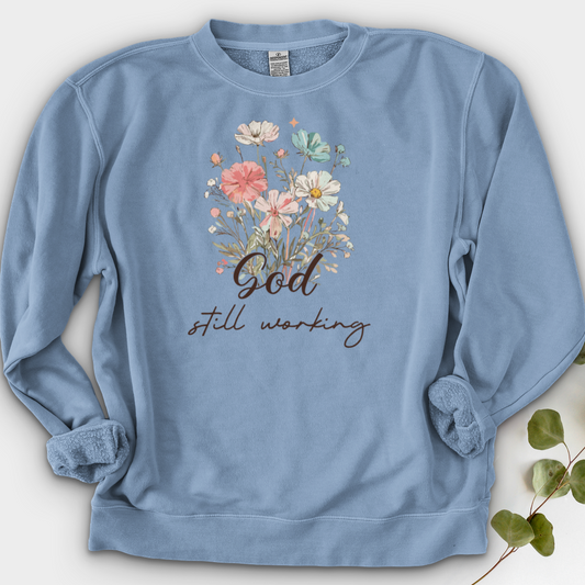 God's Still Working Crewneck