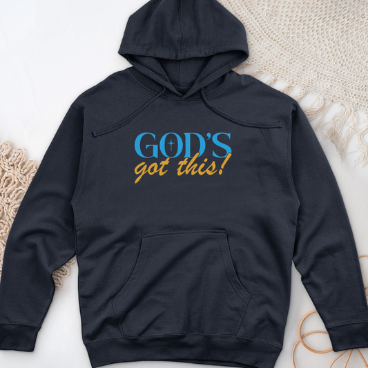 God's Got This! Midweight Hooded Sweatshirt
