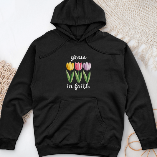 Grow In Faith Midweight Hooded Sweatshirt