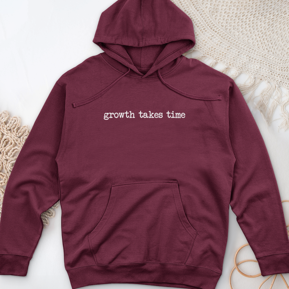 Growth Takes Time Midweight Hooded Sweatshirt