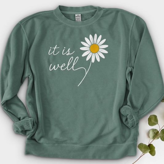 It is Well Daisy Crewneck