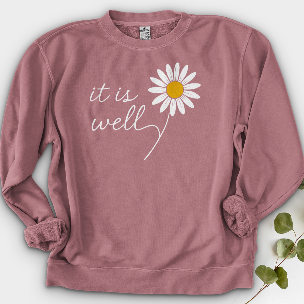 It is Well Daisy Crewneck