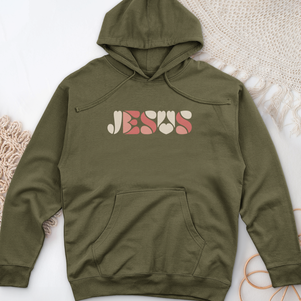 Jesus Midweight Hooded Sweatshirt