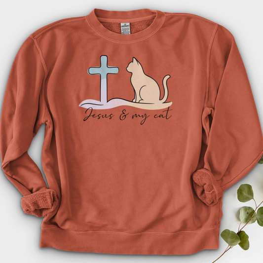 Jesus & My Cat Crewneck