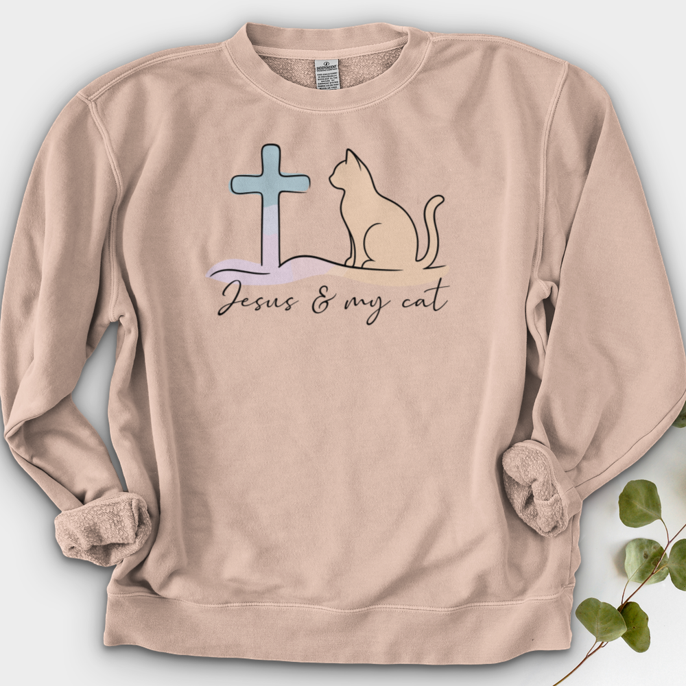 Jesus & My Cat Crewneck