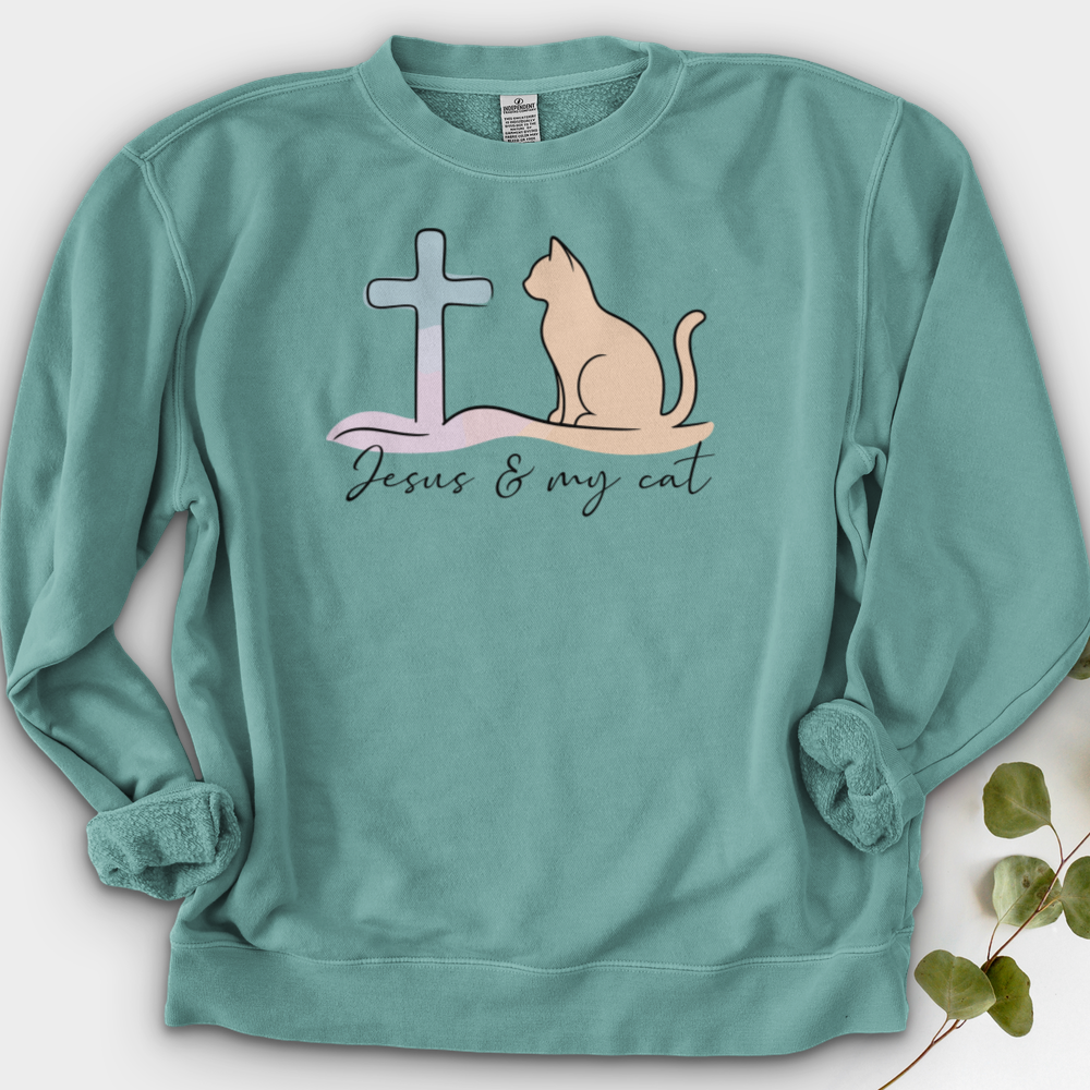 Jesus & My Cat Crewneck