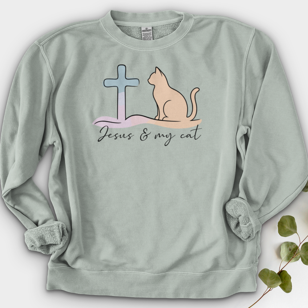 Jesus & My Cat Crewneck