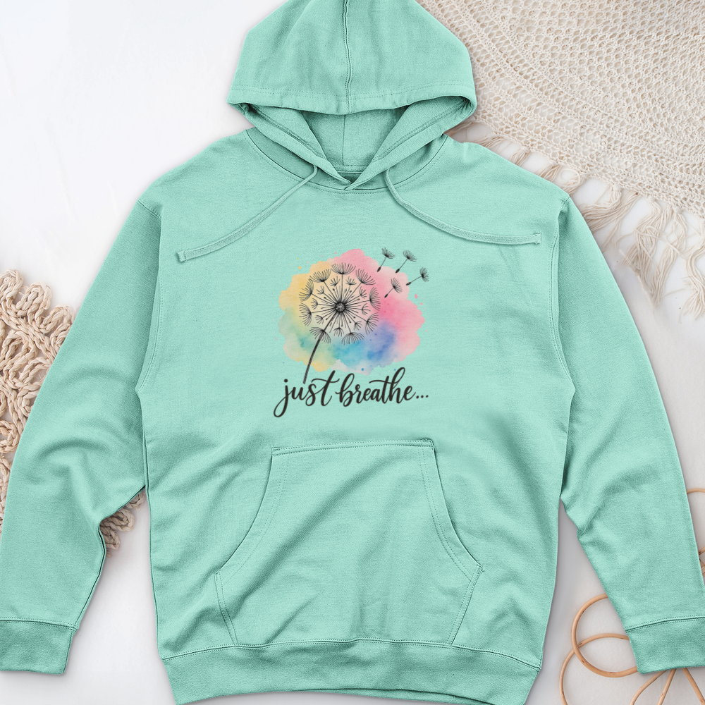 Just Breathe 01 Midweight Hooded Sweatshirt