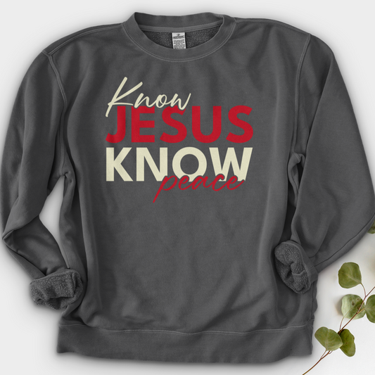 Know Jesus Know Peace Crewneck