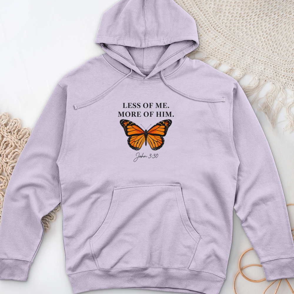 Less Of Me More Of Him Midweight Hooded Sweatshirt