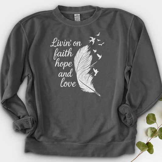 Livin' on Faith Crewneck