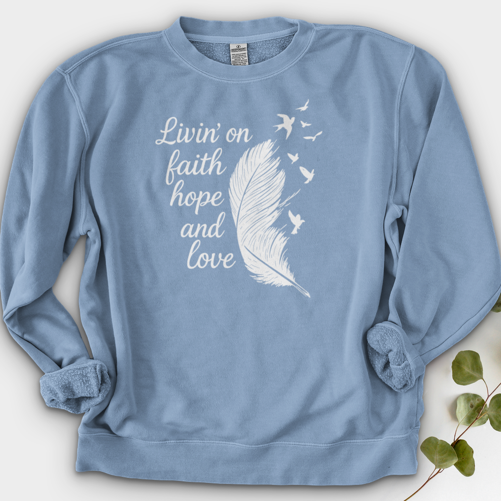 Livin' on Faith Crewneck