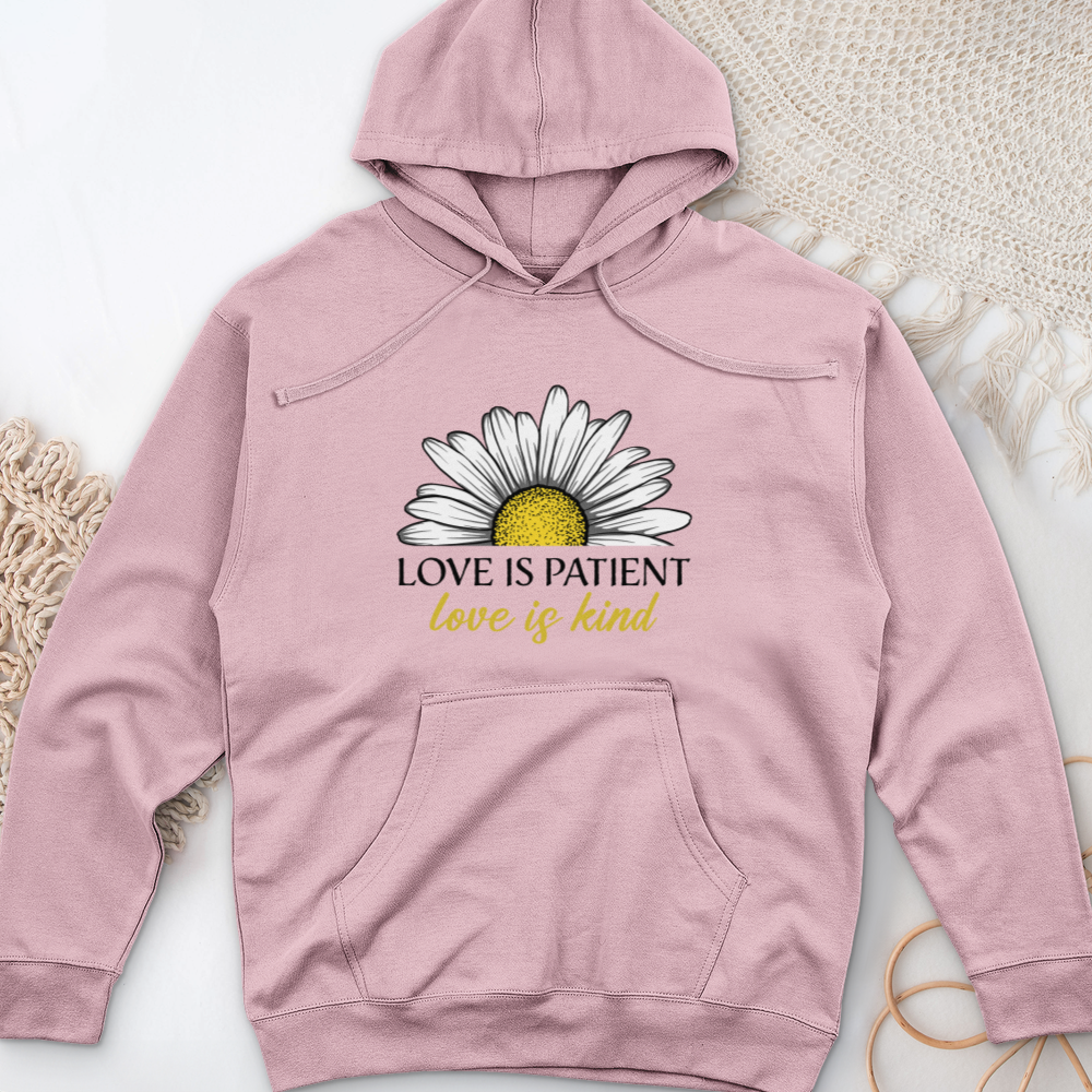 Love Is Patient Midweight Hooded Sweatshirt