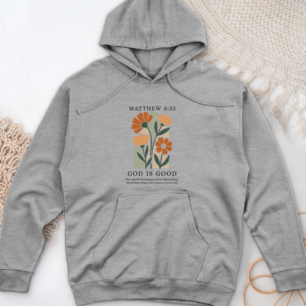 Matthew 6-33 Midweight Hooded Sweatshirt