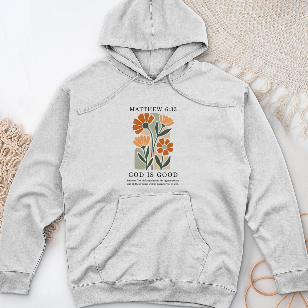 Matthew 6-33 Midweight Hooded Sweatshirt