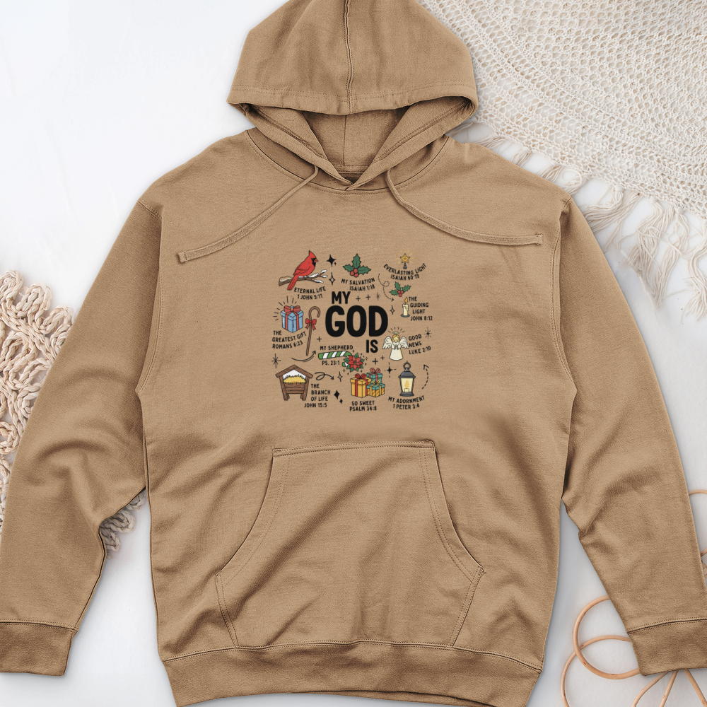 My God Is Midweight Hooded Sweatshirt