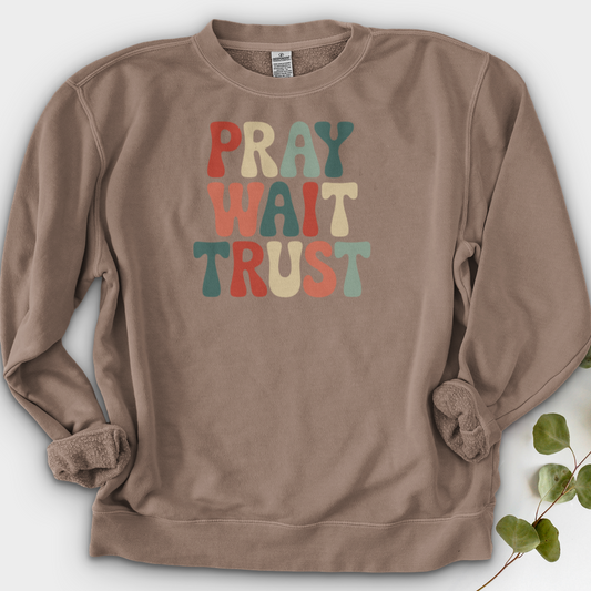 Pray, Wait, Trust Crewneck