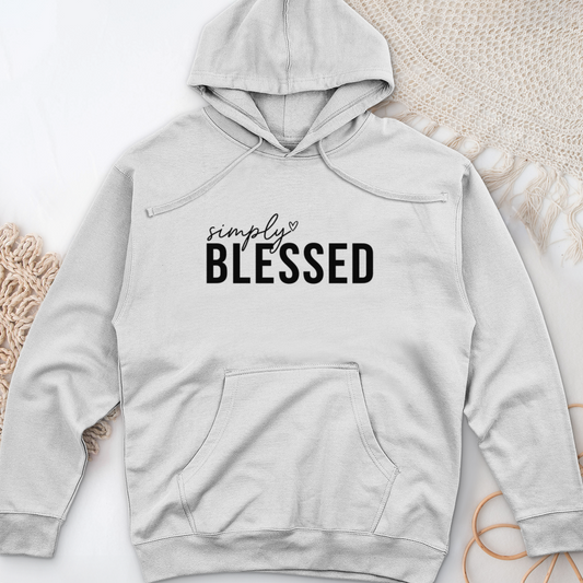 Simply Blessed 02 Midweight Hooded Sweatshirt
