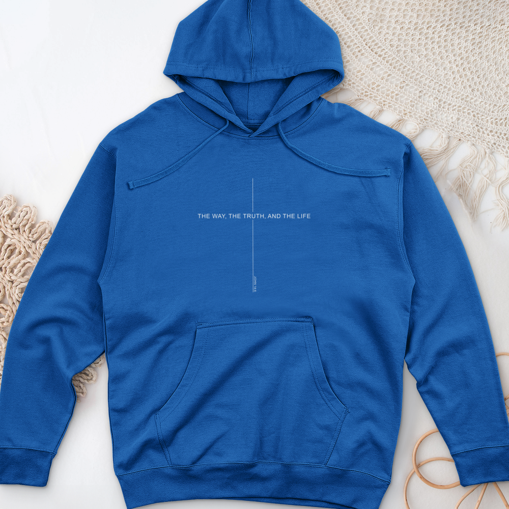 The Way The Truth And The Life Midweight Hooded Sweatshirt