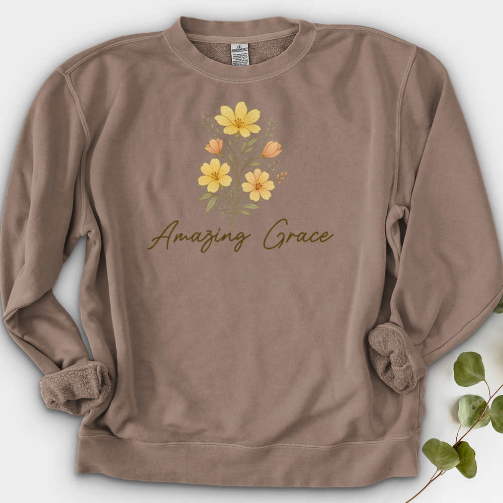 Amazing Grace Flowers Crewneck