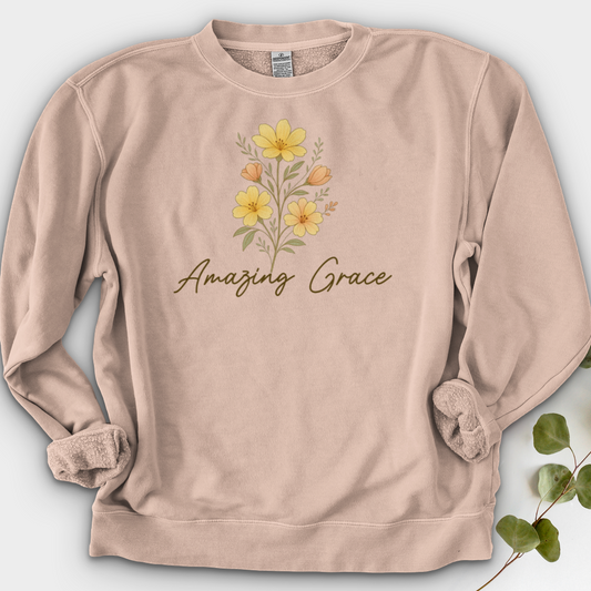 Amazing Grace Flowers Crewneck