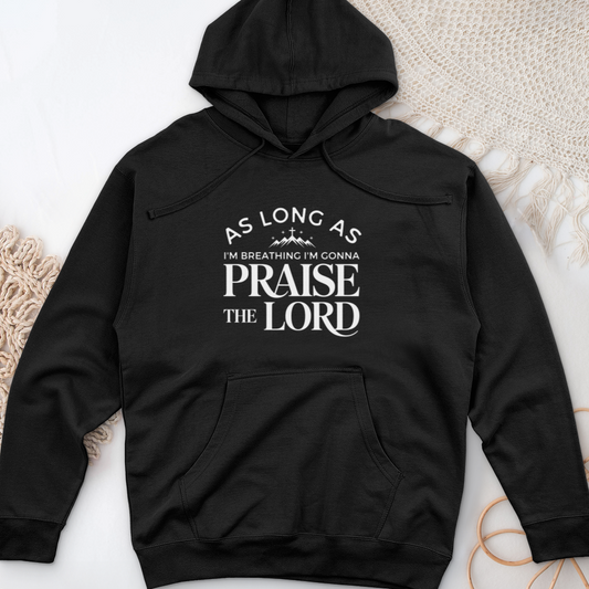 As Long As I'm Breathing-02 Midweight Hooded Sweatshirt