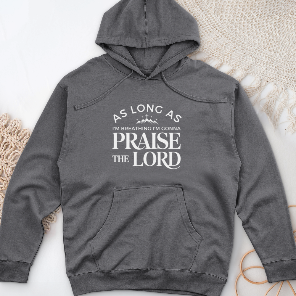 As Long As I'm Breathing-02 Midweight Hooded Sweatshirt