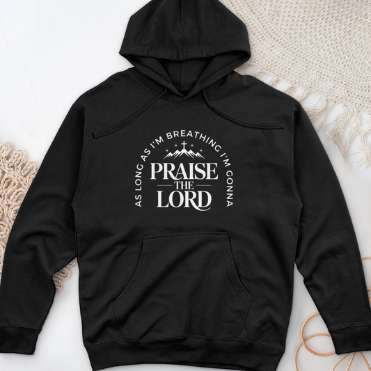 As Long As I'm Breathing-03 Midweight Hooded Sweatshirt