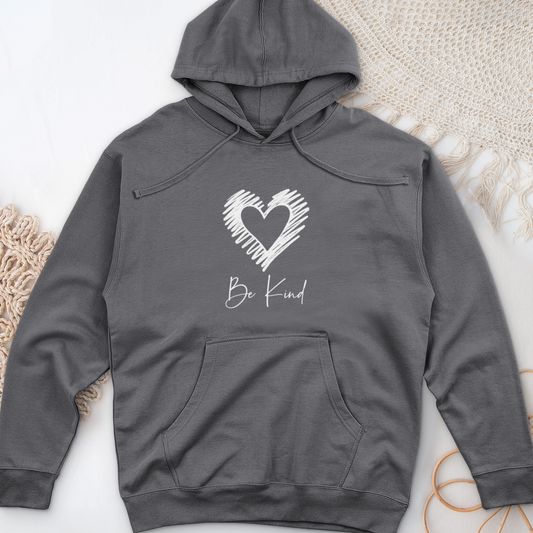 Be Kind Silhouette Midweight Hooded Sweatshirt