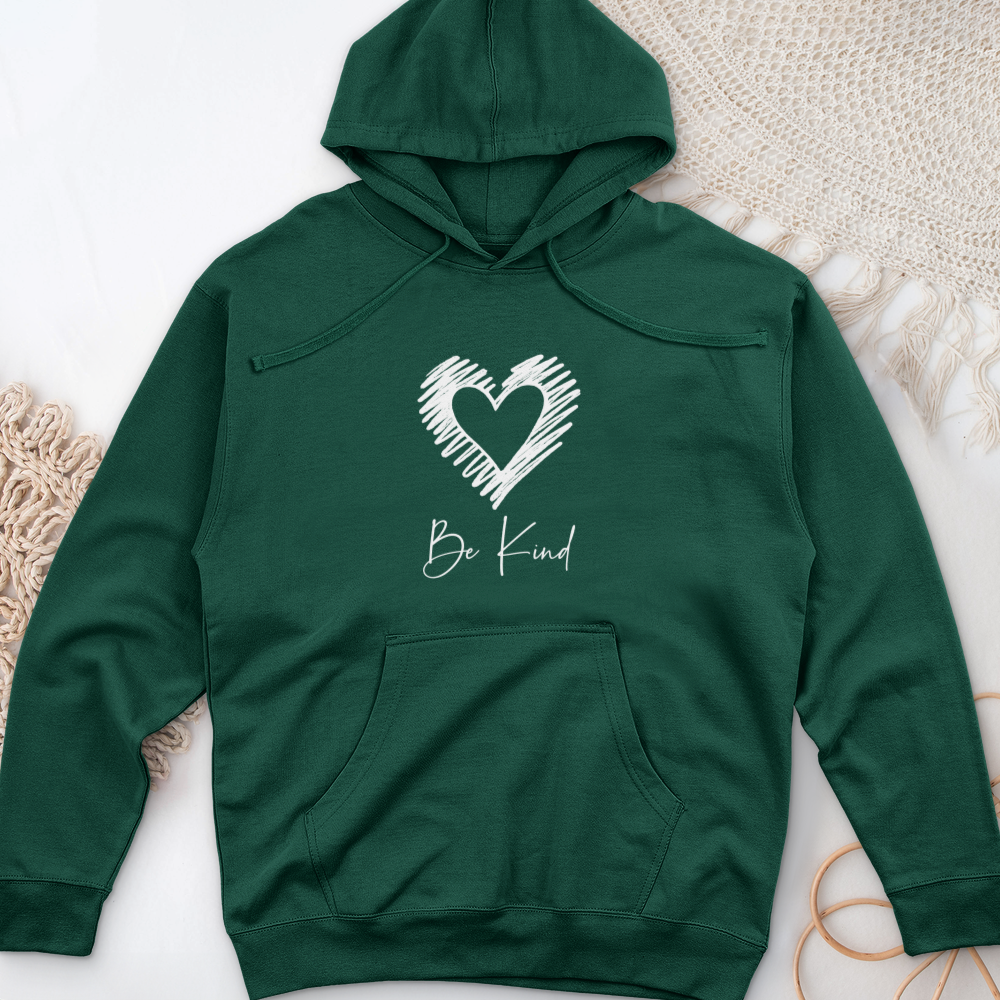 Be Kind Silhouette Midweight Hooded Sweatshirt