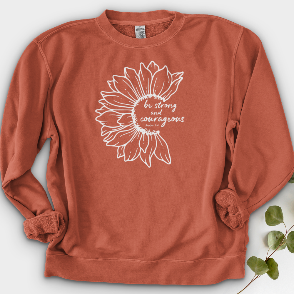 Be Strong And Courageous Crewneck