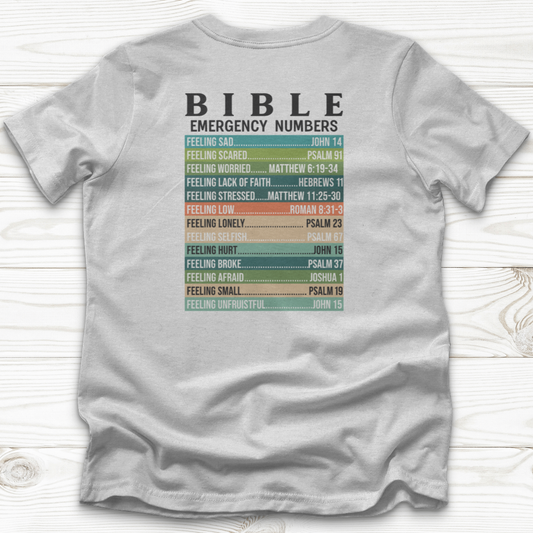 Bible Emergency Numbers T-Shirt