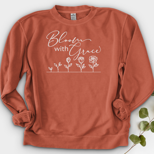 Bloom With Grace 01 Crewneck