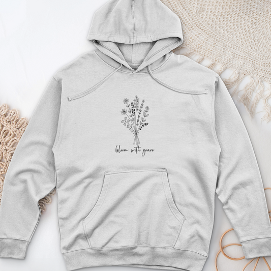 Bloom With Grace Midweight Hooded Sweatshirt