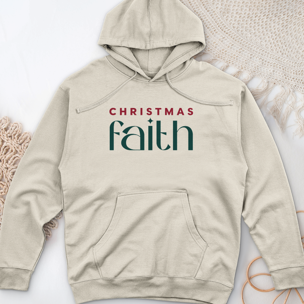 Christmas Faith Midweight Hooded Sweatshirt