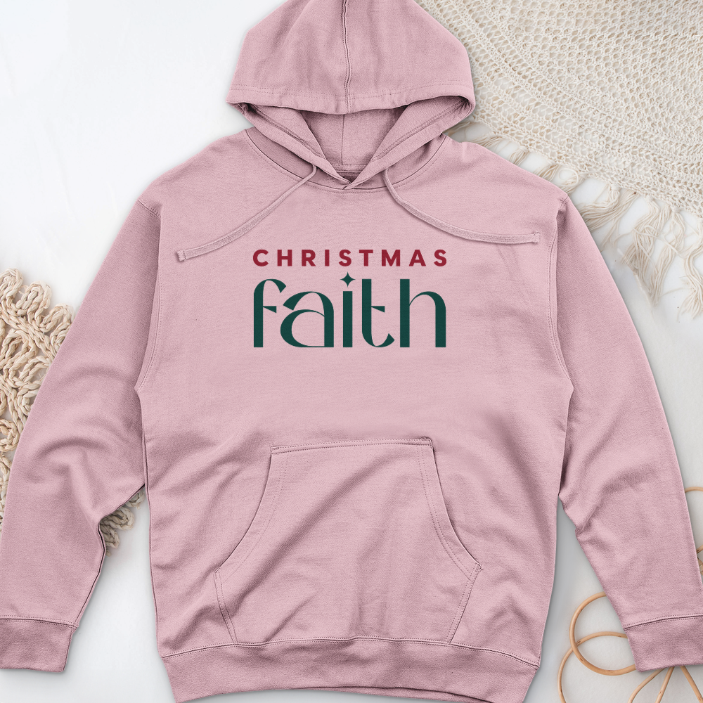 Christmas Faith Midweight Hooded Sweatshirt